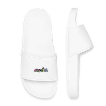 Lucerne City Skyline Chapel Bridge Line Art - Kids’ Pool Sliders - white - Front