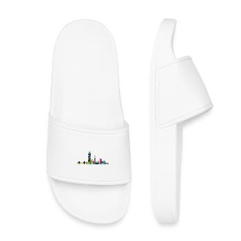 Silhouette de la ville de Malmö Tournant Torse Art moderne - Claquettes enfant - blanc - Devant