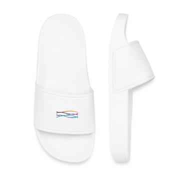 Vagues colorées - Claquettes enfant - blanc - Devant