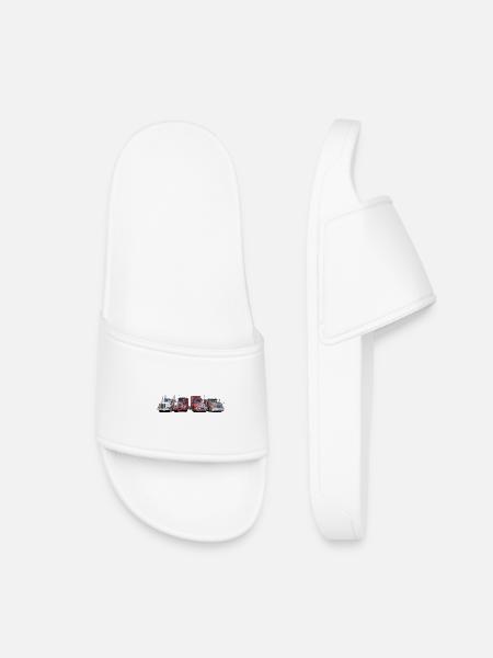 Tractors with cool snouts - Kids’ Pool Sliders - white