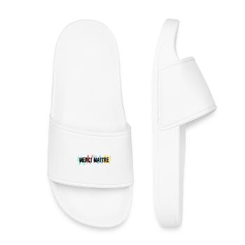 MAÎTRE. MAITRE. MERCI. MERCI MAÎTRE. MAITRE - Claquettes enfant - blanc - Devant