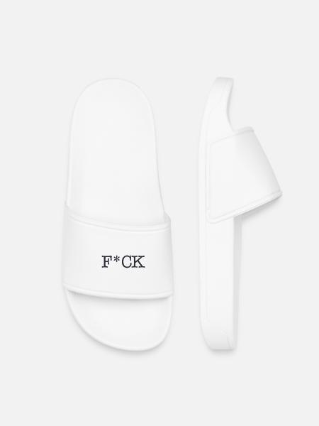 F_CK_Black - Claquettes enfant - blanc