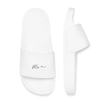 Ella Surname First Name Decorative - Kids’ Pool Sliders - white - Front