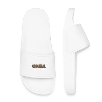 Police originale : Unique, confiant Einmali - Claquettes enfant - blanc - Devant