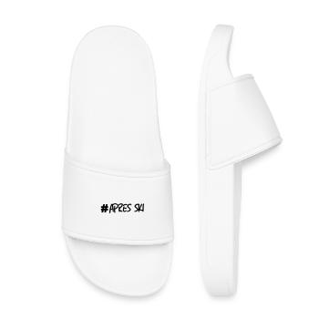 Ski, ski, skiing, après ski, freeski, winter - Kids’ Pool Sliders - white - Front