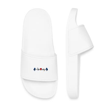 Heart rate cardio for Curacao - Kids’ Pool Sliders - white - Front