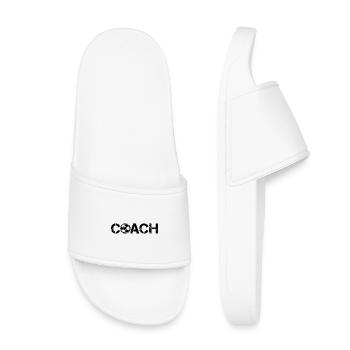 Soccer Coach Ball Icon Used Look Team - Kids’ Pool Sliders - white - Front