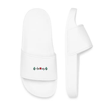 Cardio fréquence cardiaque pour Flandre Orientale Belgique - Claquettes enfant - blanc - Devant
