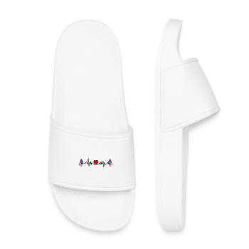 Fréquence cardiaque cardio pour l’Ohio - Claquettes enfant - blanc - Devant