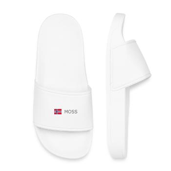 Norway Flag - Moss - Norge - Norwegen - Kids’ Pool Sliders - white - Front