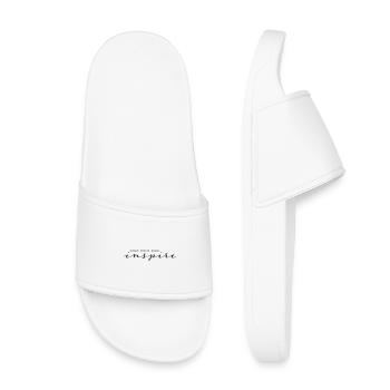 Dream Create Share Inspire - Kids’ Pool Sliders - white - Front