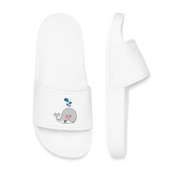 baleine - Claquettes enfant - blanc - Devant