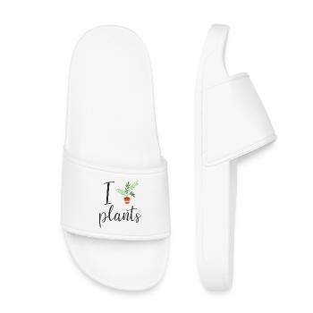I plant plants - Kids’ Pool Sliders - white - Front