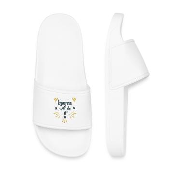 le karma le fera kontiki - Claquettes enfant - blanc - Devant