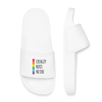 Pride Month - Equality Hurts No One - Kids’ Pool Sliders - white - Front