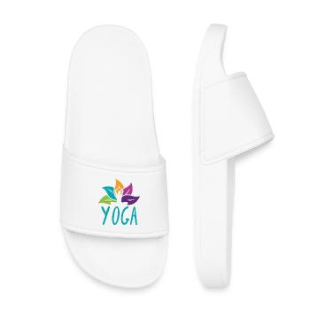 Étreinte vibrante du yoga du lotus - Claquettes enfant - blanc - Devant
