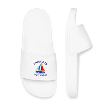 voile, voilier, bateau à voile - Claquettes enfant - blanc - Devant