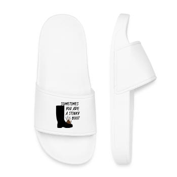 Sometimes you are a stinky boot - Kinder Badelatschen - Weiß - Vorne