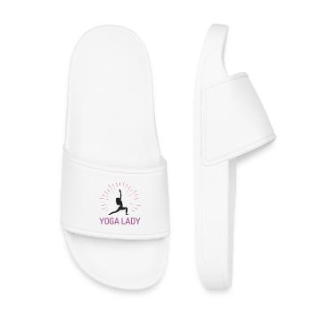 Fille de yoga - Claquettes enfant - blanc - Devant