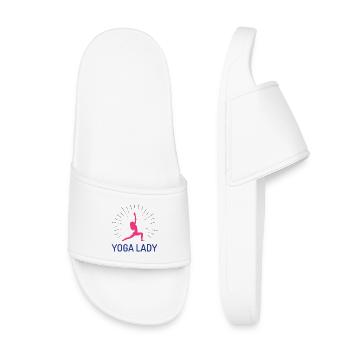 Fille de yoga - Claquettes enfant - blanc - Devant