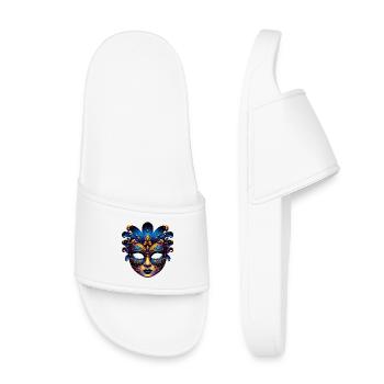 Masque du Carnaval de Venise - Claquettes enfant - blanc - Devant