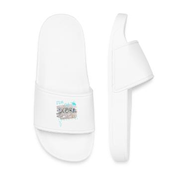 Sauvez les océans - Claquettes enfant - blanc - Devant