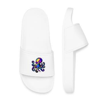 Pieuvre - Claquettes enfant - blanc - Devant