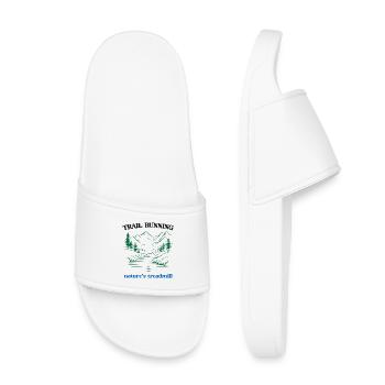 Course sur sentier - Tapis roulant de la nature - Claquettes enfant - blanc - Devant
