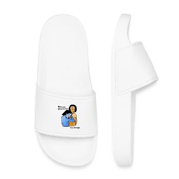50 nuances de maladroit - Claquettes enfant - blanc - Devant