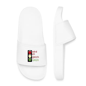 sera de toute façon VERT - Claquettes enfant - blanc - Devant