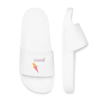 Schulkind Eiskegel Design - Kids’ Pool Sliders - white - Front