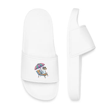 Möwe macht Urlaub - Kids’ Pool Sliders - white - Front