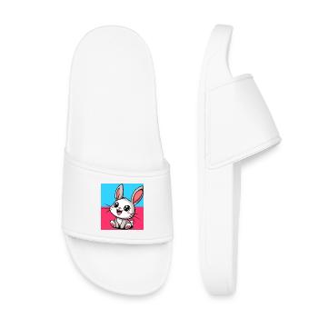 rabbit - Kids’ Pool Sliders - white - Front