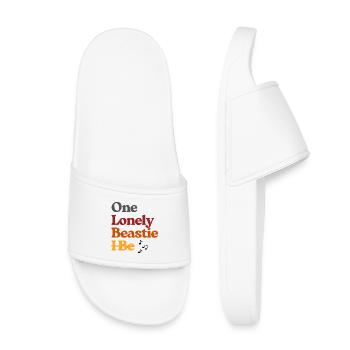 Un t-shirt de bête solitaire - Claquettes enfant - blanc - Devant
