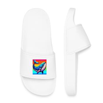baleine - Claquettes enfant - blanc - Devant