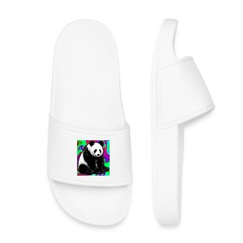 Panda - Kinder Badelatschen - Weiß - Vorne