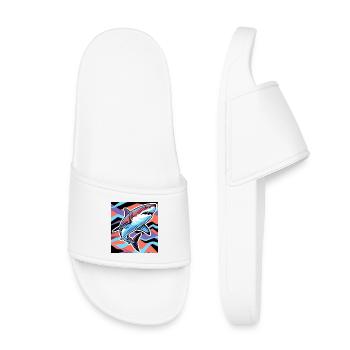 Requin - Claquettes enfant - blanc - Devant