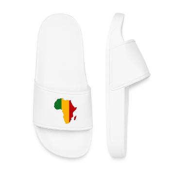 Mali Drapeau Afrique - Claquettes enfant - blanc - Devant