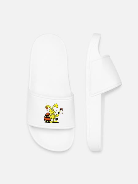 Easter Bunny - Kids’ Pool Sliders - white