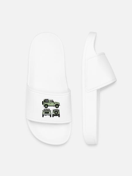 Defender 90 - Côtés - Claquettes enfant - blanc