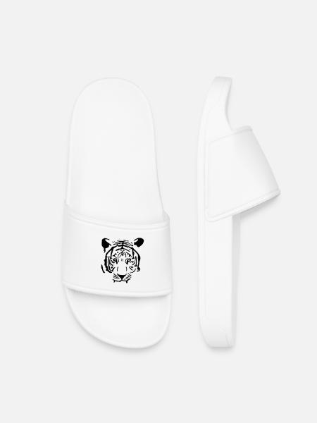 White Tiger - Kids’ Pool Sliders - white