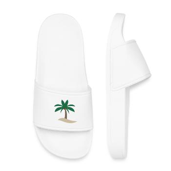 Palm tree - Kids’ Pool Sliders - white - Front