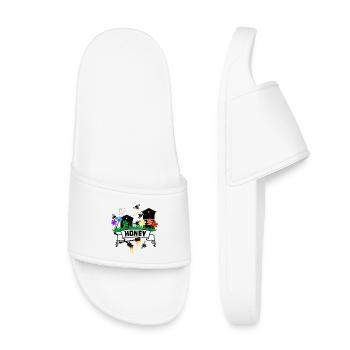 Serres à miel Bannière de miel - Claquettes enfant - blanc - Devant