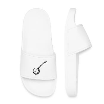 Banjo Sketch - Kids’ Pool Sliders - white - Front