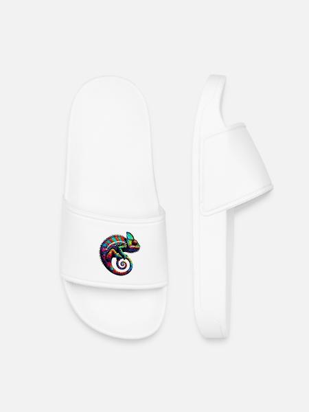 Chameleon - Kids’ Pool Sliders - white