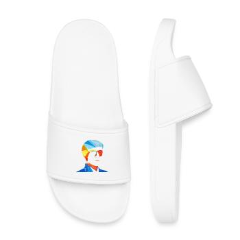 visage humain - Claquettes enfant - blanc - Devant