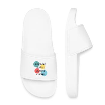 MISTRESS. THANK YOU. THANK YOU MISTRESS. MISTRESS - Kids’ Pool Sliders - white - Front