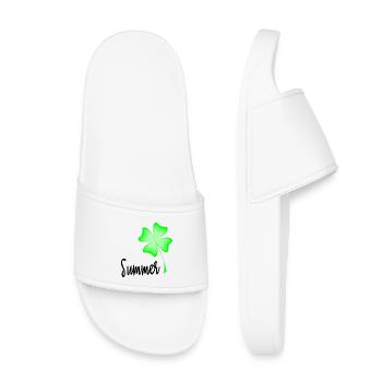 MISTRESS. MASTER. TEACHER. SCHOOL. MISTRESS - Kids’ Pool Sliders - white - Front