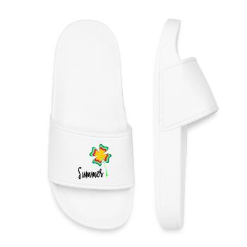 HOLIDAY. HAPPY HOLIDAYS. MISTRESS. MASTER. TEACHER - Kids’ Pool Sliders - white - Front