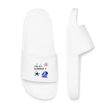 profitez de votre été, Urlaub - Claquettes enfant - blanc - Devant